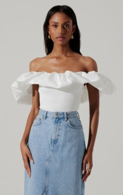 CHERIE OFF THE SHOULDER TOP